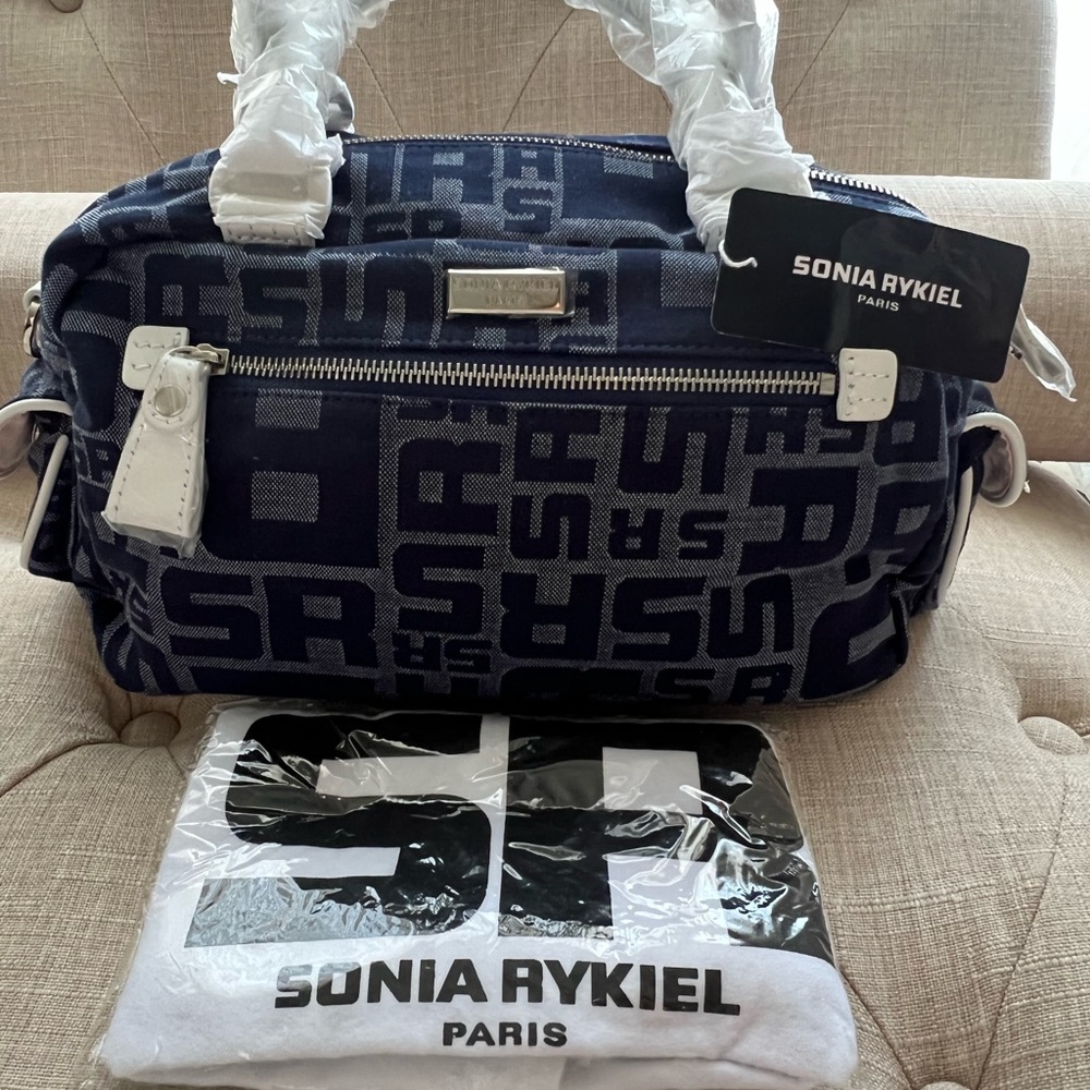 SONIA RYKIEL PARIS JACQUARD HANDLE BAG